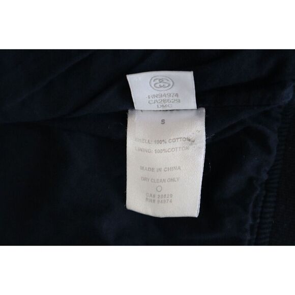 Stussy 115279 Men's Sz Small Navy Full Zip Seersucker Bomber Jacket - Picture 10 of 13